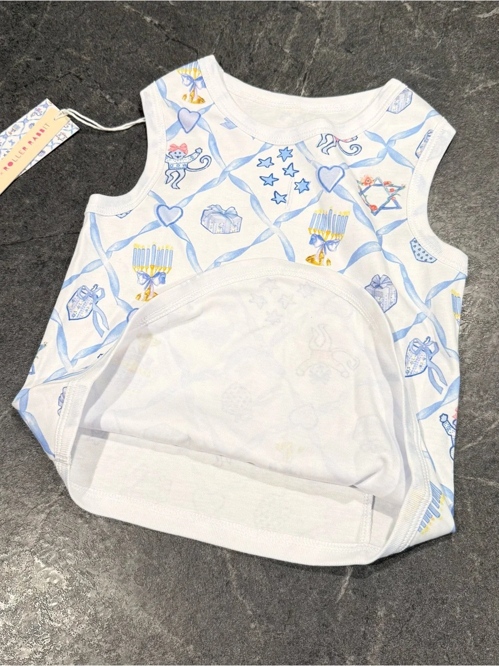 Roller Rabbit X LoveShackFancy starry nights lattice dog pajamas NWT medium